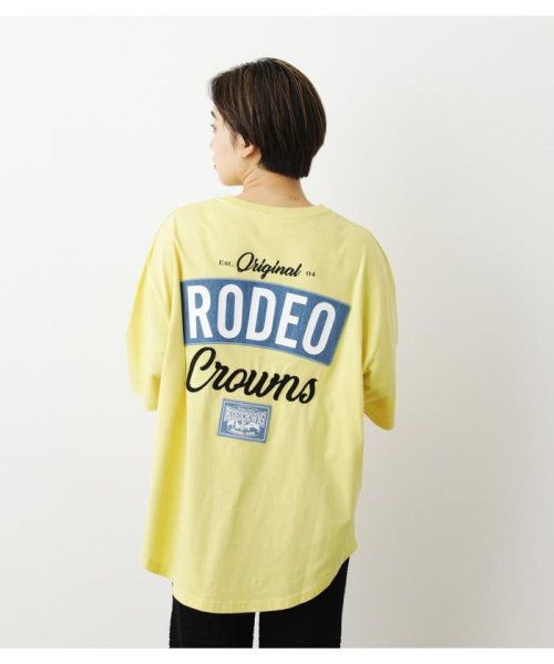 RODEO CROWNS WIDE BOWL(ロデオクラウンズワイドボウル)/D PATCHES VネックTシャツ/img09