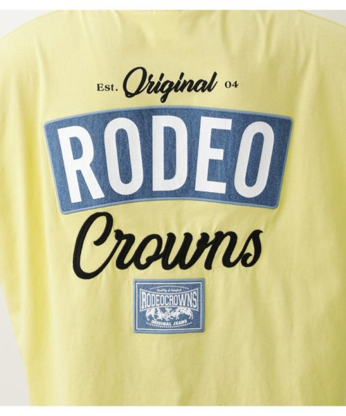 RODEO CROWNS WIDE BOWL(ロデオクラウンズワイドボウル)/D PATCHES VネックTシャツ/img12