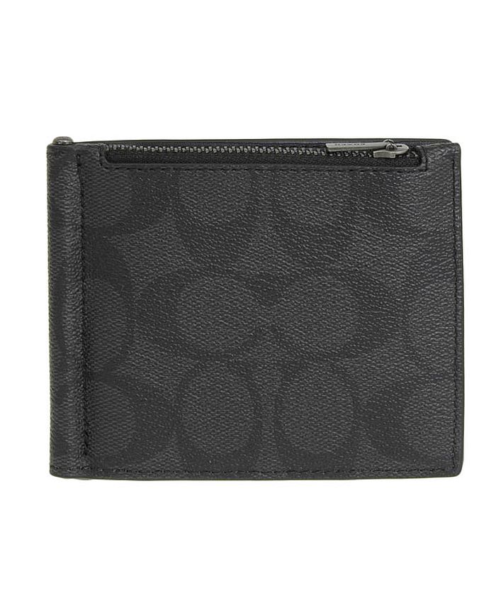 Coach コーチ MONEY CLIP ZIP WALLET マネークリップ メンズ マネー クリップ ジップ ウォレット 二つ折り財布 折り財布  財布 小銭