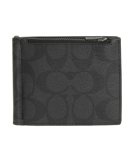 COACH(コーチ)/Coach コーチ MONEY CLIP ZIP WALLET マネークリップ メンズ マネー クリップ ジップ ウォレット 二つ折り財布 折り財布 財布 小銭/img01