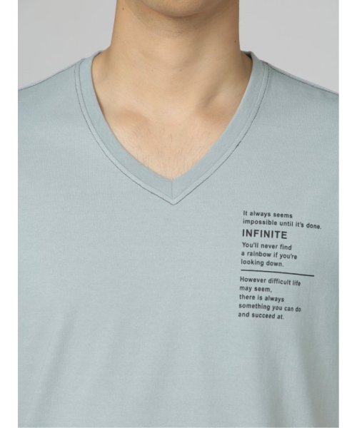semanticdesign(セマンティックデザイン)/ステッチデザイン Vネック 半袖 メンズ Tシャツ カットソー カジュアル インナー ビジネス ギフト プレゼント/img05