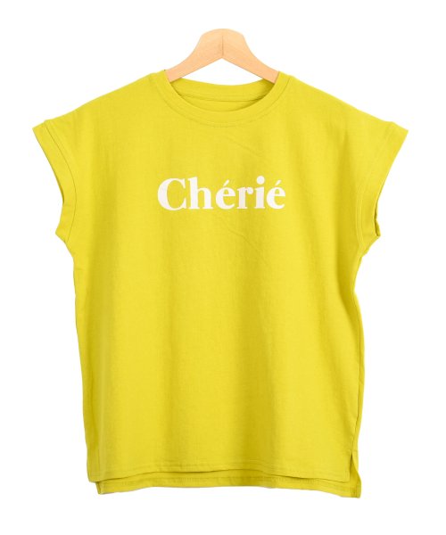 felt maglietta(フェルトマリエッタ)/CherieロゴフレンチスリーブTシャツ/img31