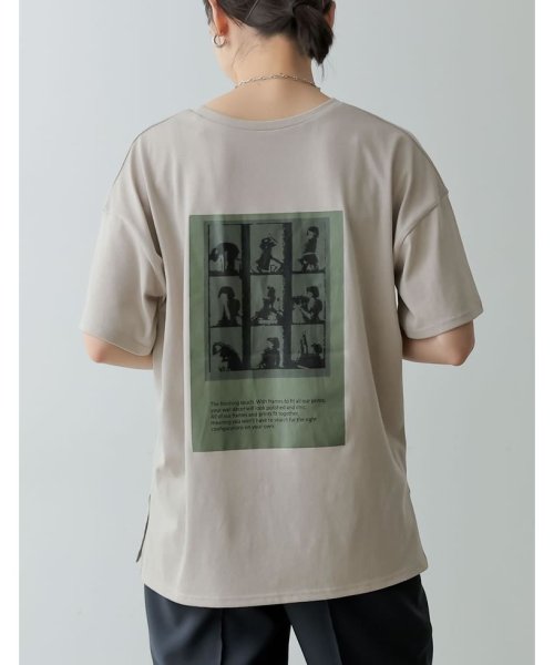 Re:EDIT(リエディ)/バックプリントオーバーサイズTシャツ/img14