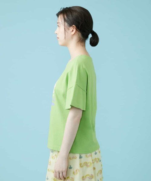 Jocomomola(ホコモモラ)/Pop 刺繍アップリケTシャツ/img02