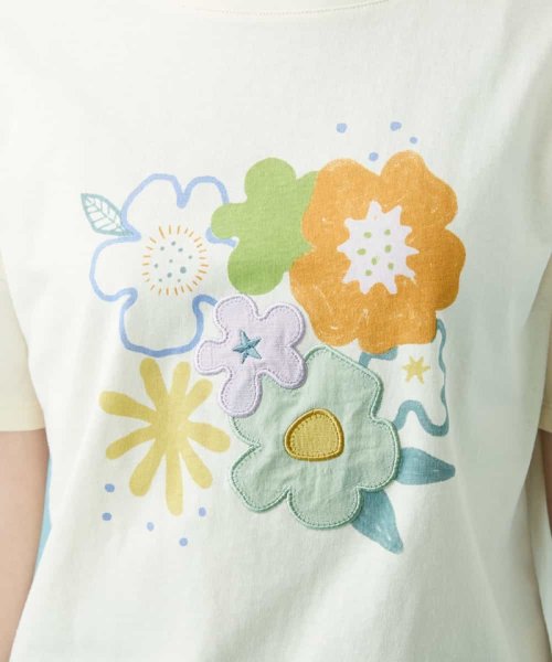 Jocomomola(ホコモモラ)/Pop 刺繍アップリケTシャツ/img10