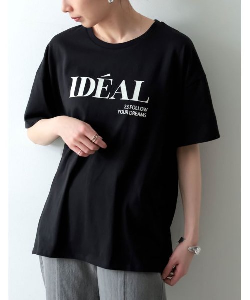Re:EDIT(リエディ)/IDEALロゴプリント半袖Tシャツ/img03