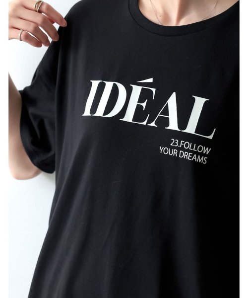 Re:EDIT(リエディ)/IDEALロゴプリント半袖Tシャツ/img09