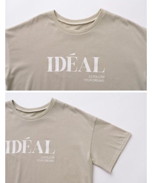 Re:EDIT(リエディ)/IDEALロゴプリント半袖Tシャツ/img30