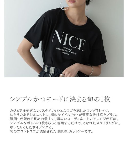 Re:EDIT(リエディ)/NICEロゴプリントTシャツ/img02