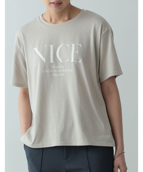 Re:EDIT(リエディ)/NICEロゴプリントTシャツ/img21