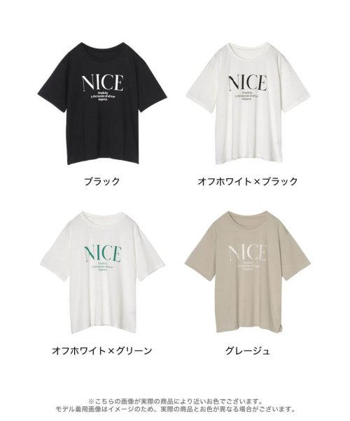 Re:EDIT(リエディ)/NICEロゴプリントTシャツ/img31