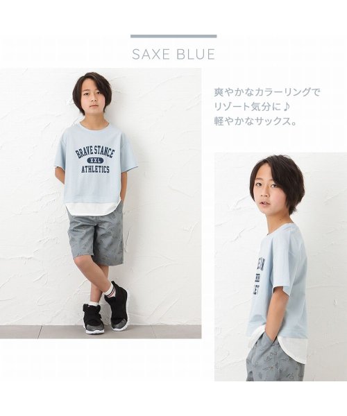 MAC HOUSE(kid's)(マックハウス（キッズ）)/SARARI サラリ 冷感フェイクレイヤードプリント半袖Tシャツ MH626－705/img09