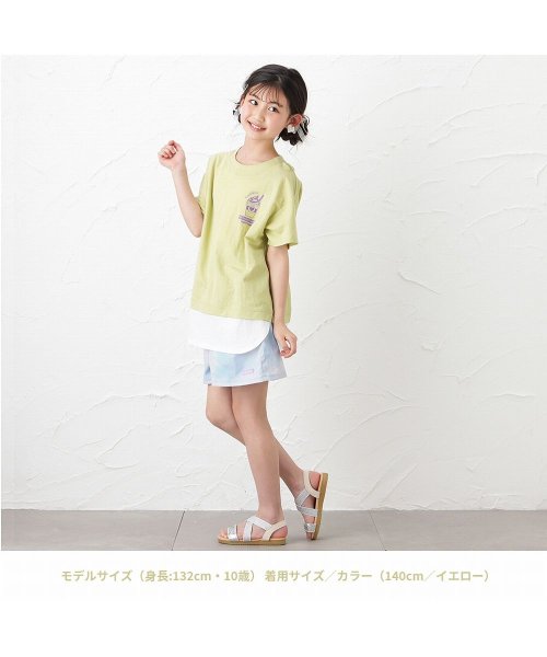 MAC HOUSE(kid's)(マックハウス（キッズ）)/SARARI サラリ 冷感胸プリントフェイクレイヤード半袖Tシャツ MH626－703/img14