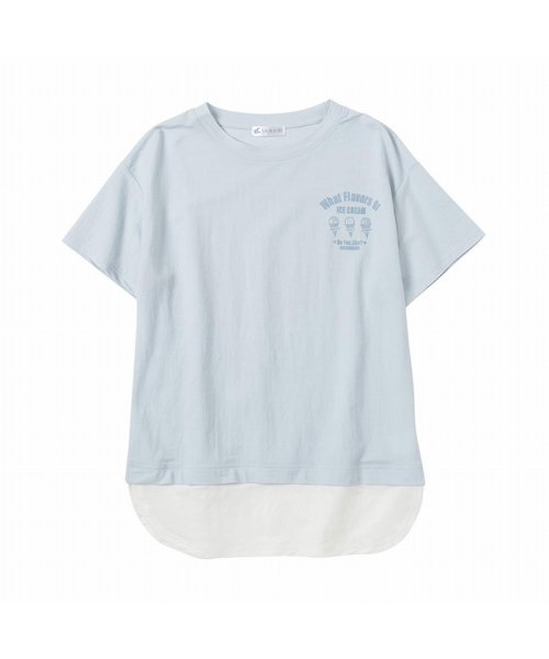 MAC HOUSE(kid's)(マックハウス（キッズ）)/SARARI サラリ 冷感胸プリントフェイクレイヤード半袖Tシャツ MH626－703/img26