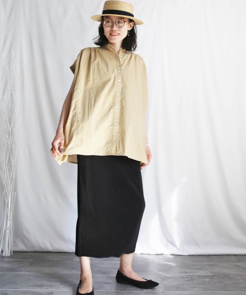 ARGO TOKYO(アルゴトウキョウ)/【予約販売5月中旬お届け予定】Color Gather Blouse 23032　カラーギャザーブラウス　ブラウス　シャツ　コットンシャツ　トップス/img11