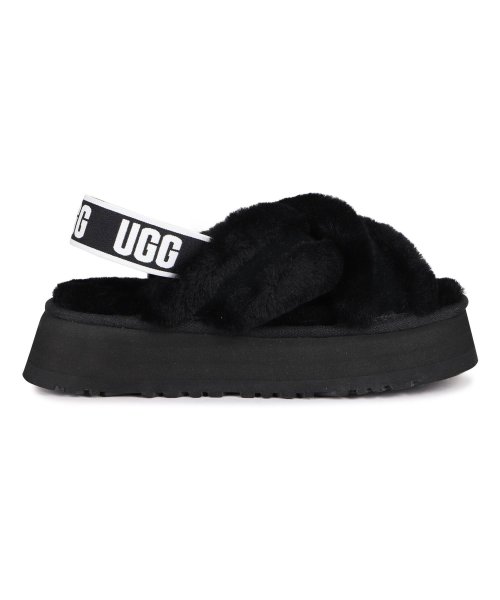 UGG アグ サンダル レディース 厚底 ファー ディスコ クロス スライド DISCO CROSS SLIDE ブラック 黒 1121550(504675384)  | アグ(UGG) - MAGASEEK