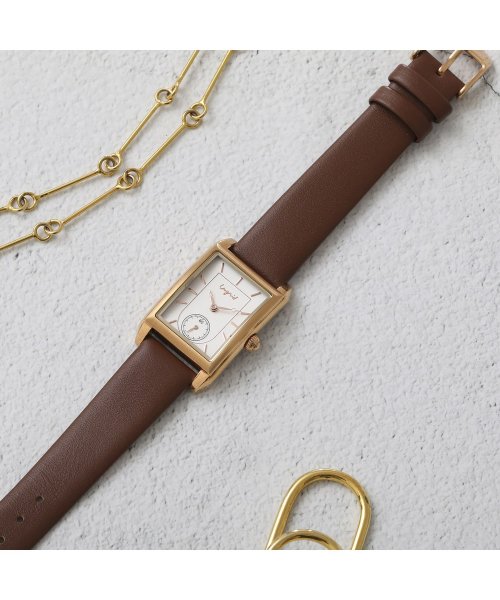 Ungrid(アングリッド)/アングリッド Ungrid 腕時計 レディース BASIC SQUARE LEATHER WATCH ブラック キャメル ダーク ブラウン グリーン シルバー /img10