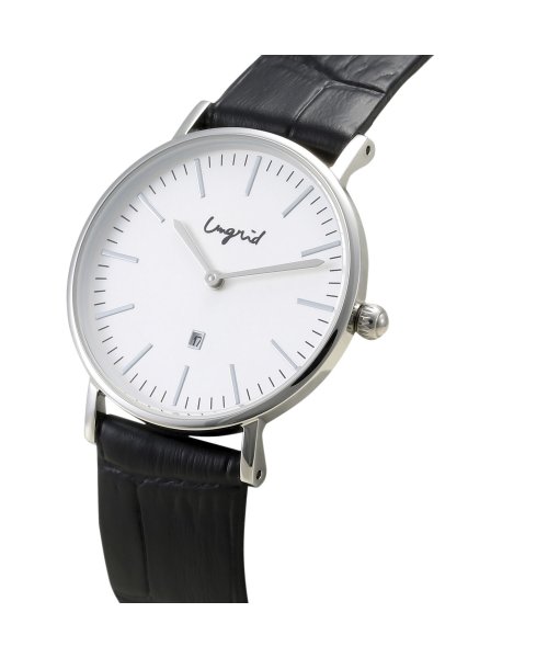 Ungrid(アングリッド)/アングリッド Ungrid 腕時計 レディース BASIC ROUND LEATHER WATCH ブラック ブラウン シルバー 黒 UNG－21750T/img03