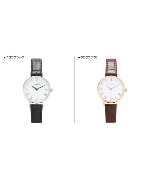 Ungrid(アングリッド)/アングリッド Ungrid 腕時計 レディース CLASSICAL ROUND LEATHER WATCH ブラック ブラウン 黒 UNG－21760T/img02