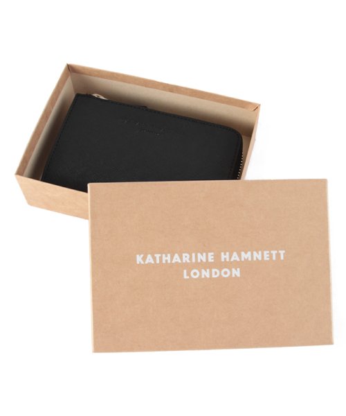 KATHARINE HAMNETT(キャサリン ハムネット)/キャサリンハムネット 財布 二つ折り財布 メンズ ブランド 本革 レザー box型小銭入れ ボックス型 KATHARINE HAMNETT 490－50504/img16