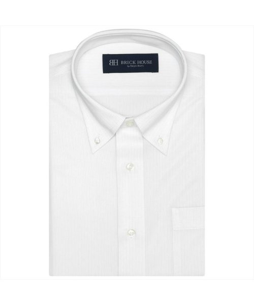 TOKYO SHIRTS(TOKYO SHIRTS)/形態安定 ボタンダウンカラー 半袖ニットシャツ/img01