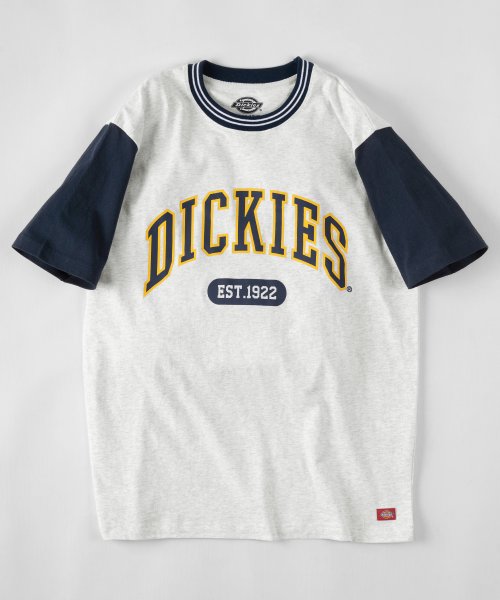 Dickies(Dickies)/【Dickies/ディッキーズ】リブライン カレッジロゴ＆袖切替え ブランドロゴ クルーネックTシャツ/ 半袖Tシャツ/img18