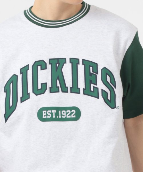 Dickies(Dickies)/【Dickies/ディッキーズ】リブライン カレッジロゴ＆袖切替え ブランドロゴ クルーネックTシャツ/ 半袖Tシャツ/img22