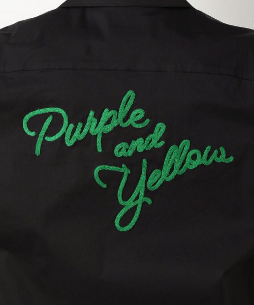 Purple & Yellow(パープル＆イエロー)/ボーリングシャツ/img29