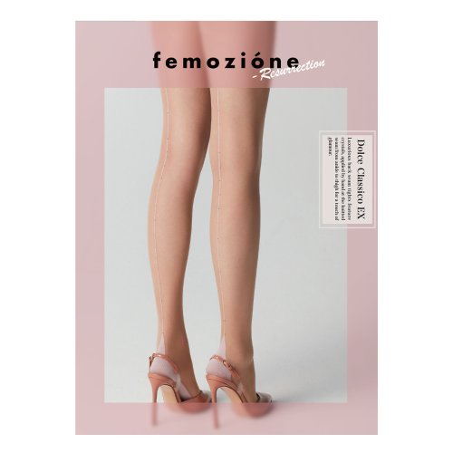 femozione(フェモツィオーネ)/福助 公式 ストッキング レディース femozione フェモチオーネ ドルチェクラシコ2022EX  152－5081<br>M－L ブラック090 婦人 /img09