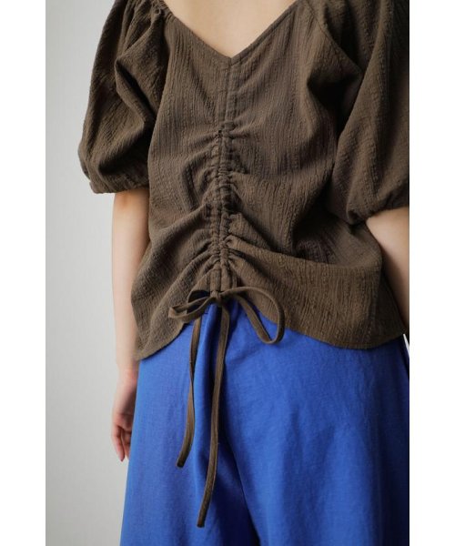 AZUL by moussy(アズールバイマウジー)/2WAY SHIRRING PUFF BLOUSE/img36