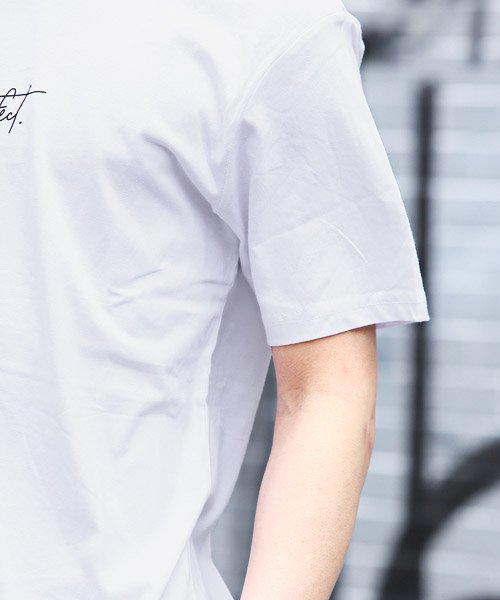 LUXSTYLE(ラグスタイル)/ロゴプリント半袖Tシャツ/Tシャツ メンズ 半袖 ロゴ プリント 筆記体 英字 ワンポイント/img11