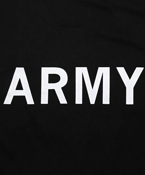 LUXSTYLE(ラグスタイル)/ARMYプリントTシャツ/Tシャツ メンズ 半袖 ロゴ プリント ARMY ミリタリー ワンポイント/img13