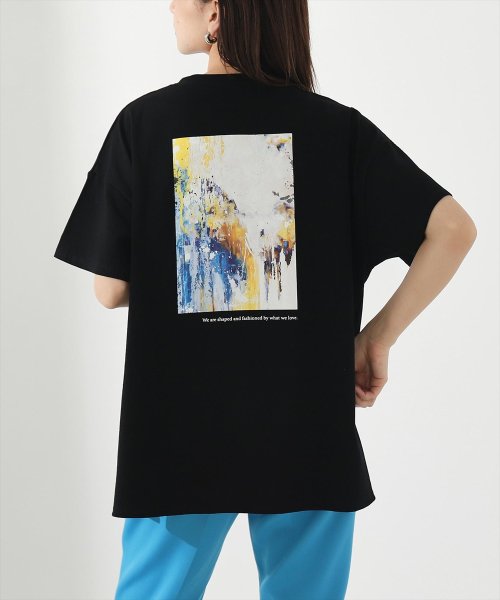 Settimissimo(セッティミッシモ)/バックアート風フォトプリントTシャツ/img08