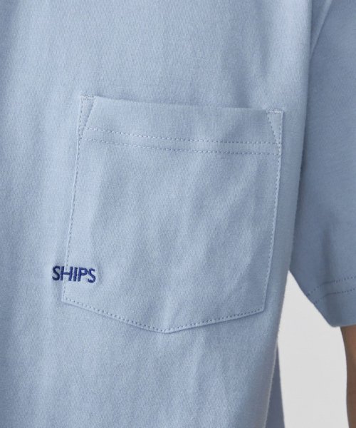 SHIPS MEN(シップス　メン)/*SHIPS: マイクロ SHIPSロゴ ポケット Tシャツ/img43