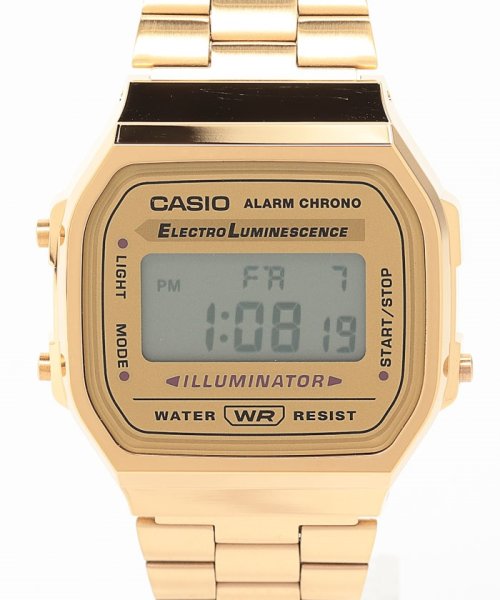 Watch　collection(ウォッチコレクション)/【CASIO】スクエアデジタルメタル　ゴールド/img01