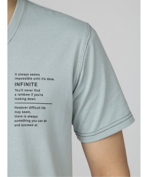 semanticdesign(セマンティックデザイン)/ステッチデザイン Vネック 半袖 メンズ Tシャツ カットソー カジュアル インナー ビジネス ギフト プレゼント/img08