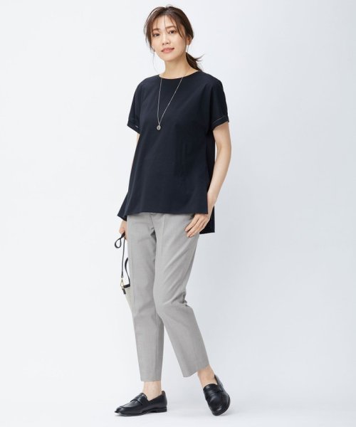 J.PRESS LADIES（LARGE SIZE）(J．プレス　レディス（大きいサイズ）)/【洗える・撥水・防汚】コットンFITTYシャーク テーパード パンツ/img08