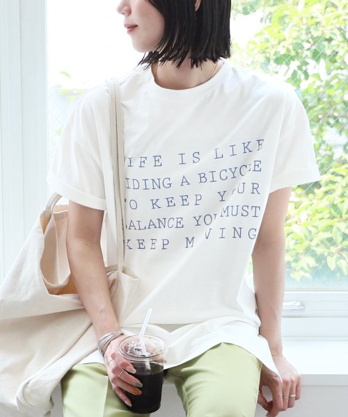 reca(レカ)/前後2wayロゴプリントビッグTシャツ(bel－blc－5282)/img08