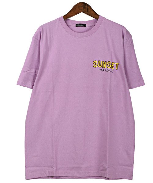 LUXSTYLE(ラグスタイル)/SUNSETバックプリントTシャツ/Tシャツ メンズ 半袖 プリント イラスト サンセット ロゴ/img08