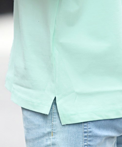 LUXSTYLE(ラグスタイル)/ポケット付きBIG半袖Tシャツ/Tシャツ メンズ 半袖 ポケット ビッグシルエット 無地 ポケT/img14