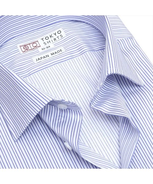 TOKYO SHIRTS(TOKYO SHIRTS)/【国産しゃれシャツ】 形態安定 ワイド 綿100% 長袖ワイシャツ/img02