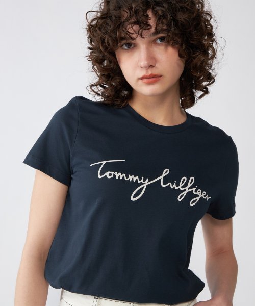 TOMMY HILFIGER(トミーヒルフィガー)/【Oggi掲載】ロゴクルーネックTシャツ/img06