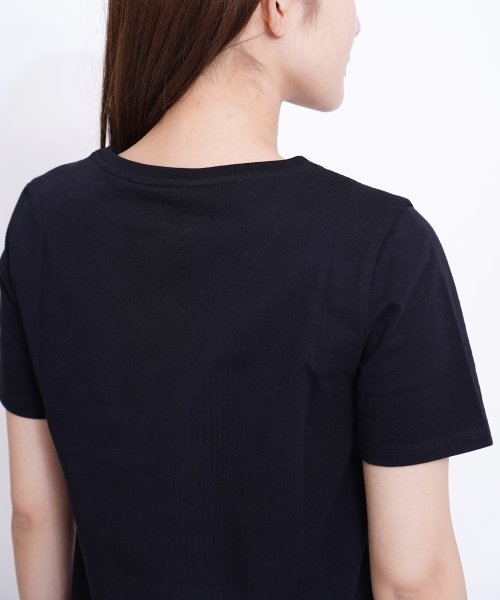 GIORDANO(ジョルダーノ)/GIORDANO/ライオン刺繍Vネック半袖Tシャツ/img31