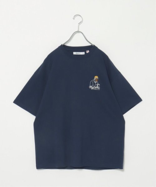 VENCE　EXCHANGE(ヴァンス　エクスチェンジ)/ワンポイントヒゲサガラ刺繍Tシャツ/img02