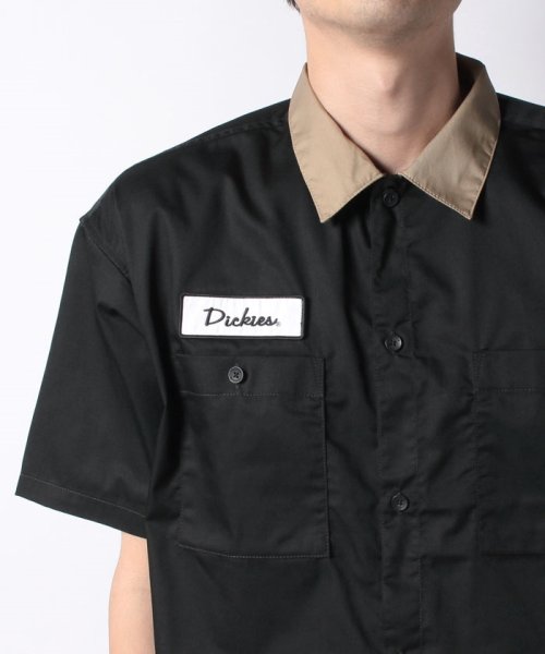 Dickies(Dickies)/【Dickies】 ディッキーズ　クレリック　ワッペン付きシャツ/アメカジ/ワーク/ストリート/ワンポイント/オーバーサイズ/img15