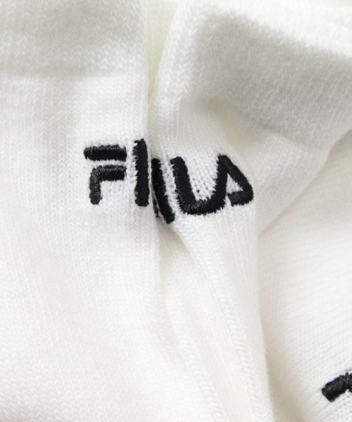 FILA socks Mens(フィラ　ソックス　メンズ)/ベーシック ロゴ刺繍 スニーカーソックス3足組 メンズ/img01