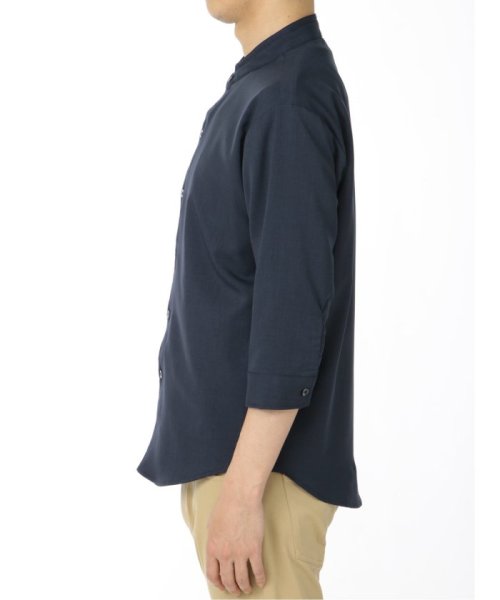 TAKA-Q(タカキュー)/ポリトロ 変形スタンドカラー 7分袖シャツアウター メンズ シャツ カジュアル トップス インナー ギフト プレゼント 羽織り カーディガン アウター/img18