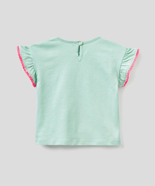 BENETTON (UNITED COLORS OF BENETTON GIRLS)(ユナイテッド　カラーズ　オブ　ベネトン　ガールズ)/キッズジャングルロゴフリル半袖Tシャツ・カットソーG/img07