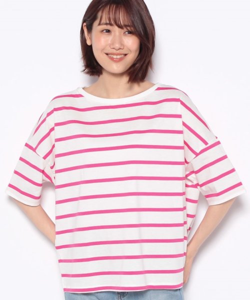 BENETTON (women)(ベネトン（レディース）)/5分袖ボーダーTシャツ・カットソー/img03