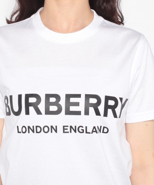 BURBERRY(バーバリー)/【BURBERRY】BURBERRY バーバリー 8008894 ロゴプリント ホワイト Tシャツ レディース 半袖/img03